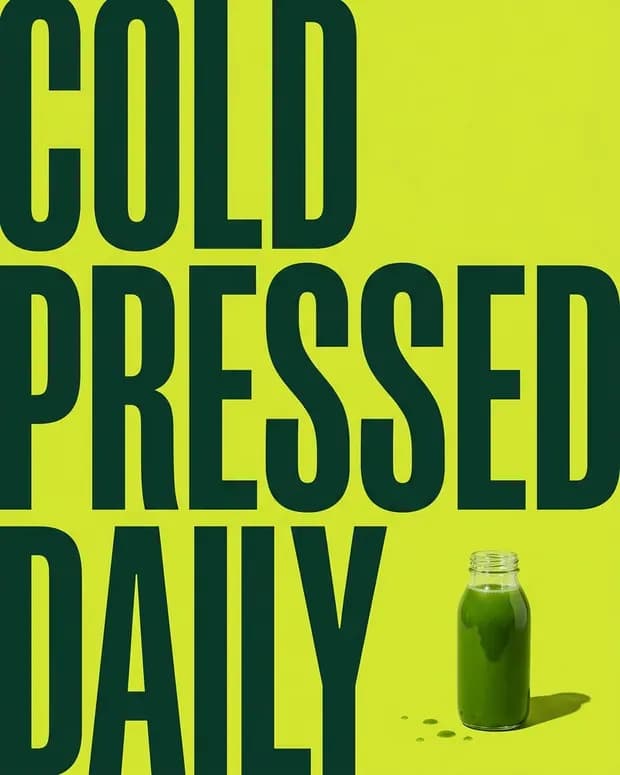 Sample ad creative: cold-pressed juice, nothing else