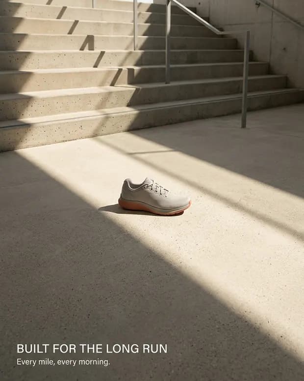 Sample ad creative: running shoe, built for the long run